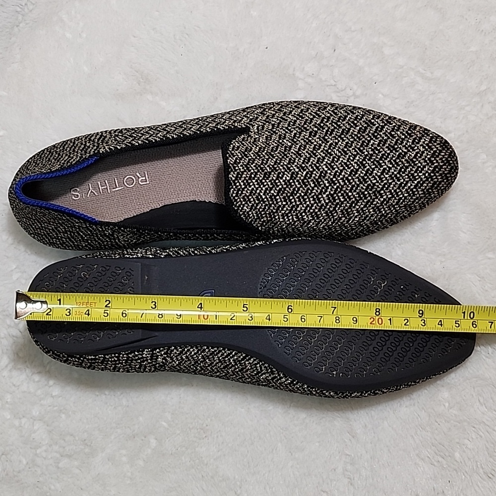 Rothy's The Almond Loafers shoes in the Sparkle Herringbone color Sz 8W - Picture 16 of 16